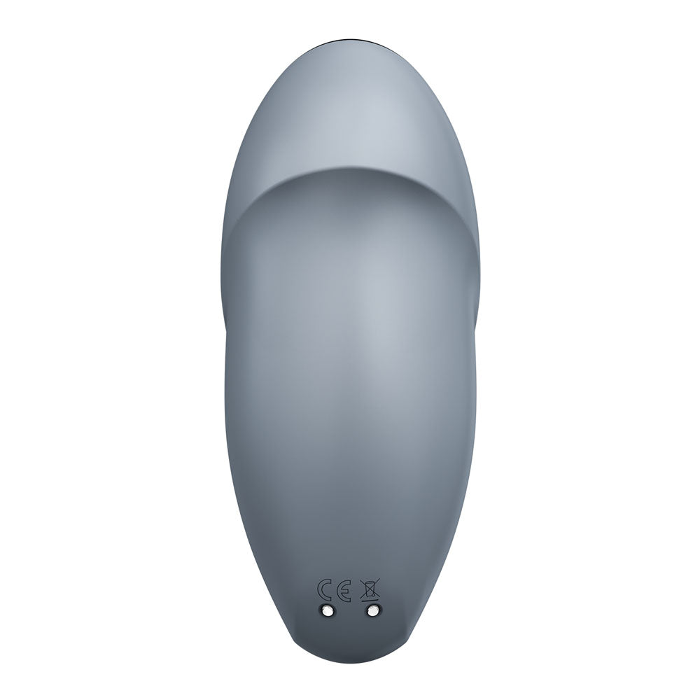 Satisfyer Tap & Climax 1 Bluegrey Bluegrey Usb Rechargeable Pulsing Stimulator