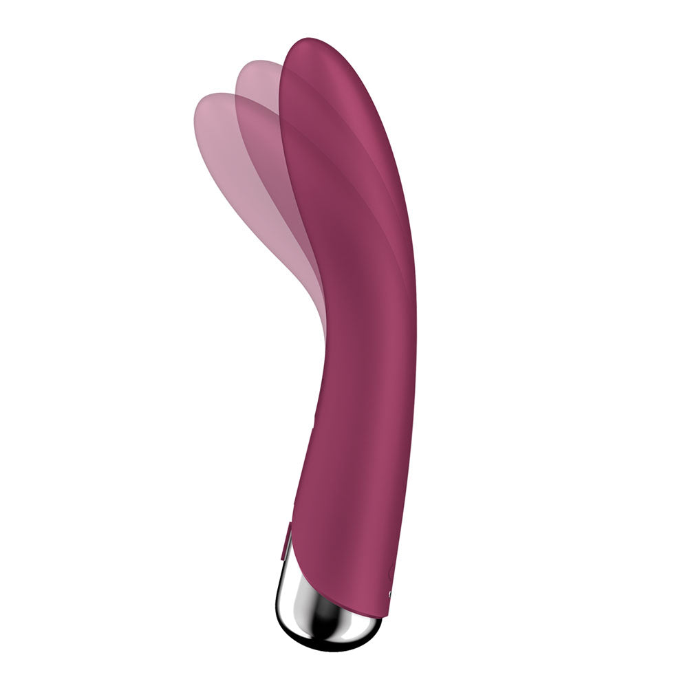 Satisfyer Spinning Vibe 1 Red Red 17.8 Cm Usb Rechargeable Rotating Vibrator