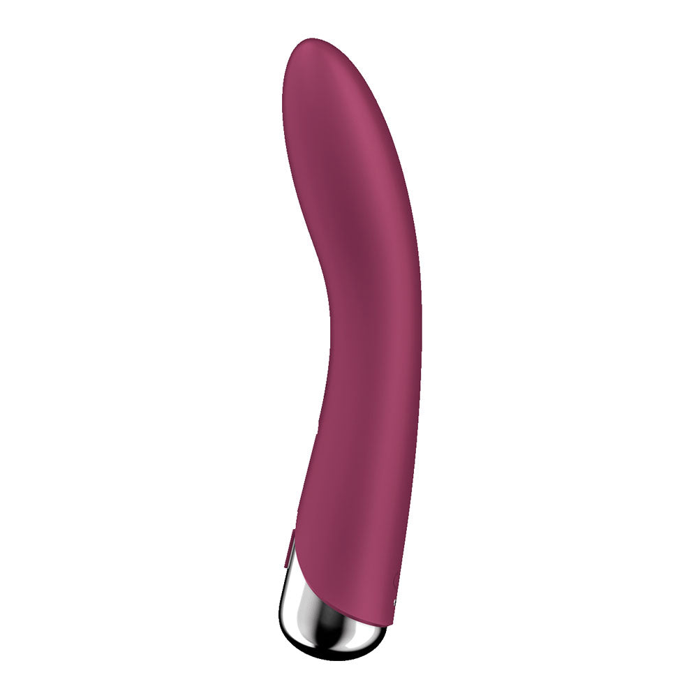 Satisfyer Spinning Vibe 1 Red Red 17.8 Cm Usb Rechargeable Rotating Vibrator