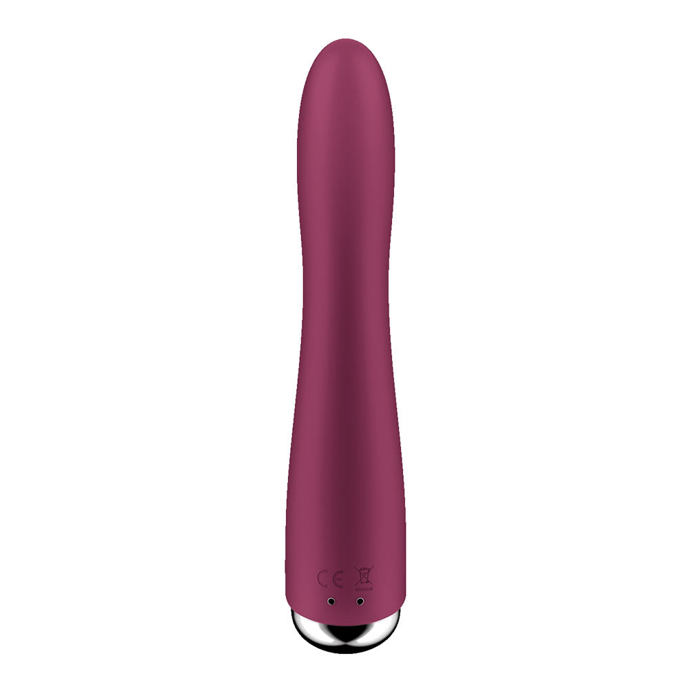 Satisfyer Spinning Vibe 1 Red Red 17.8 Cm Usb Rechargeable Rotating Vibrator