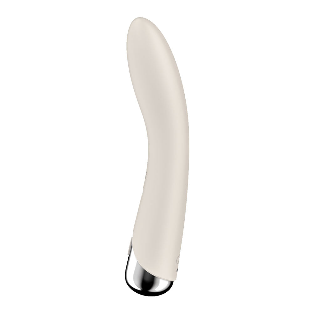 Satisfyer Spinning Vibe 1 Beige Beige 17.8 Cm Usb Rechargeable Rotating Vibrator