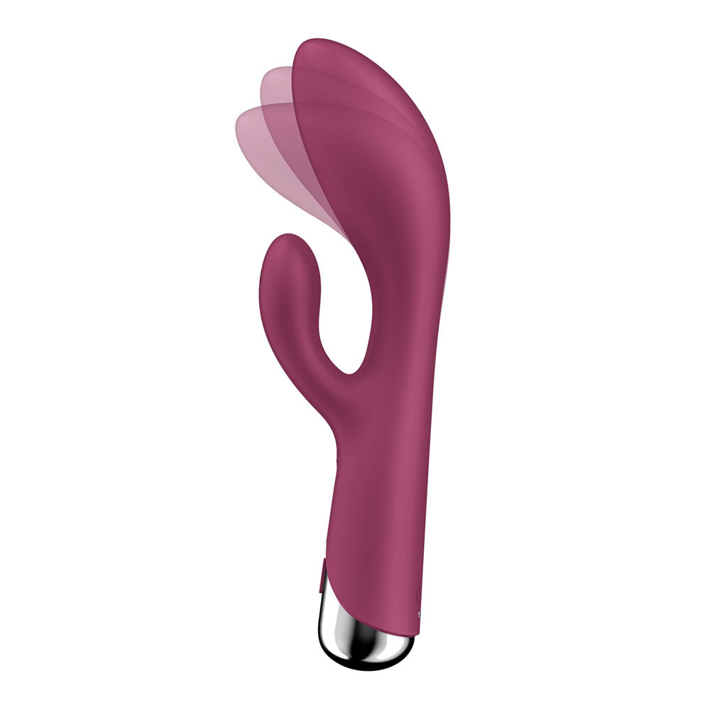 Satisfyer Spinning Rabbit 1 Red Red 20 Cm Usb Rechargeable Rotating Rabbit Vibrator