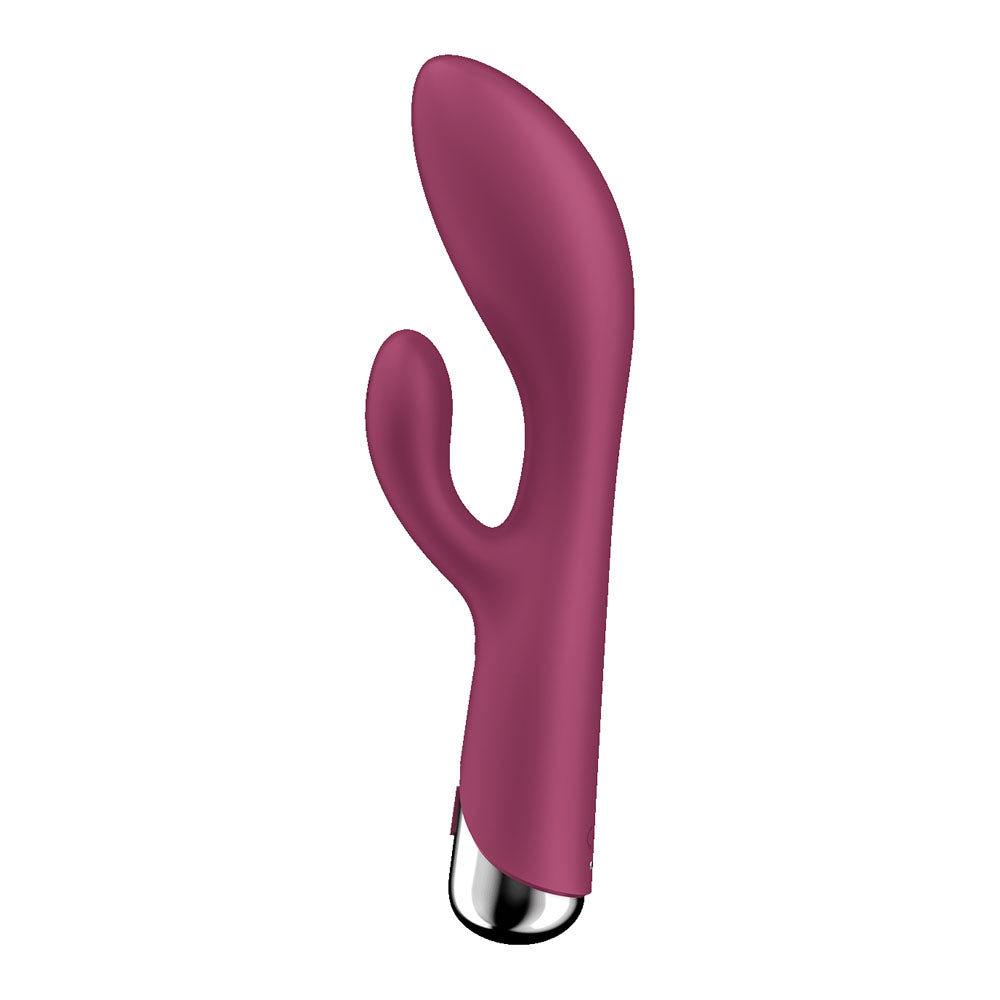 Satisfyer Spinning Rabbit 1 Red Red 20 Cm Usb Rechargeable Rotating Rabbit Vibrator