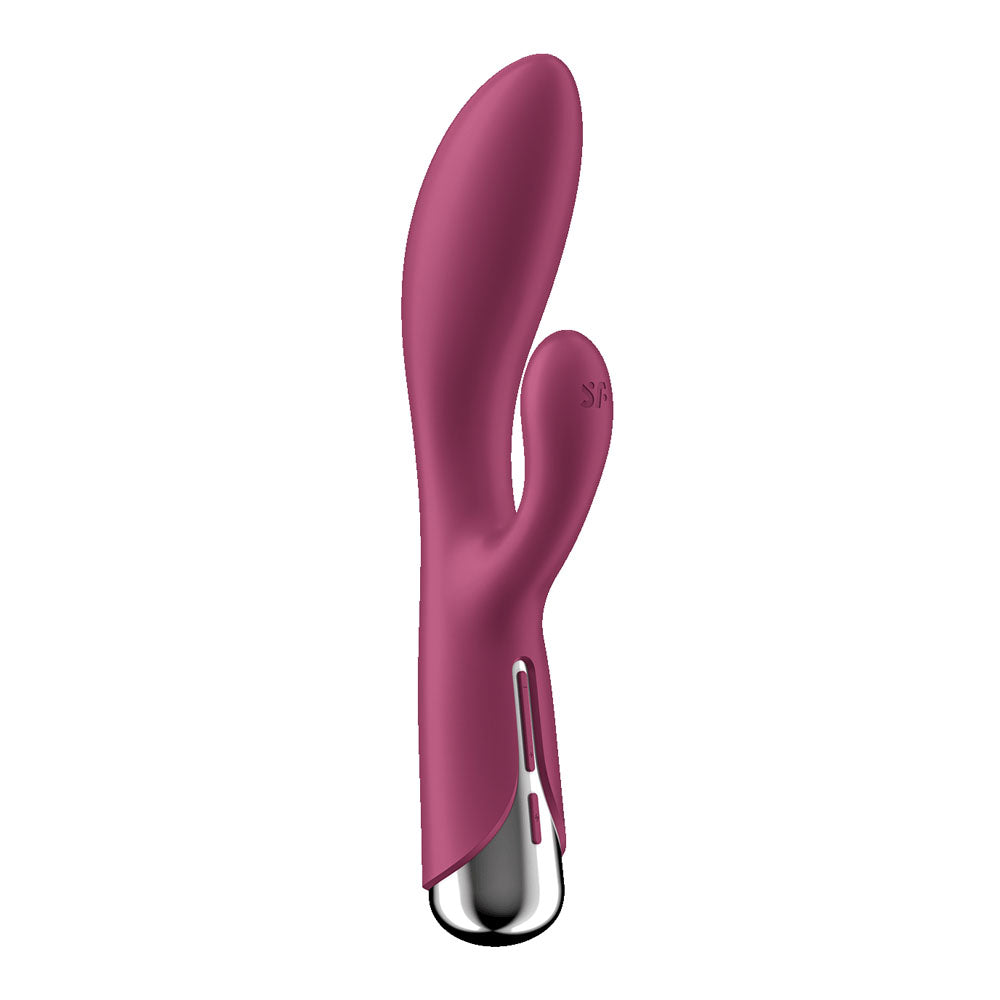 Satisfyer Spinning Rabbit 1 Red Red 20 Cm Usb Rechargeable Rotating Rabbit Vibrator