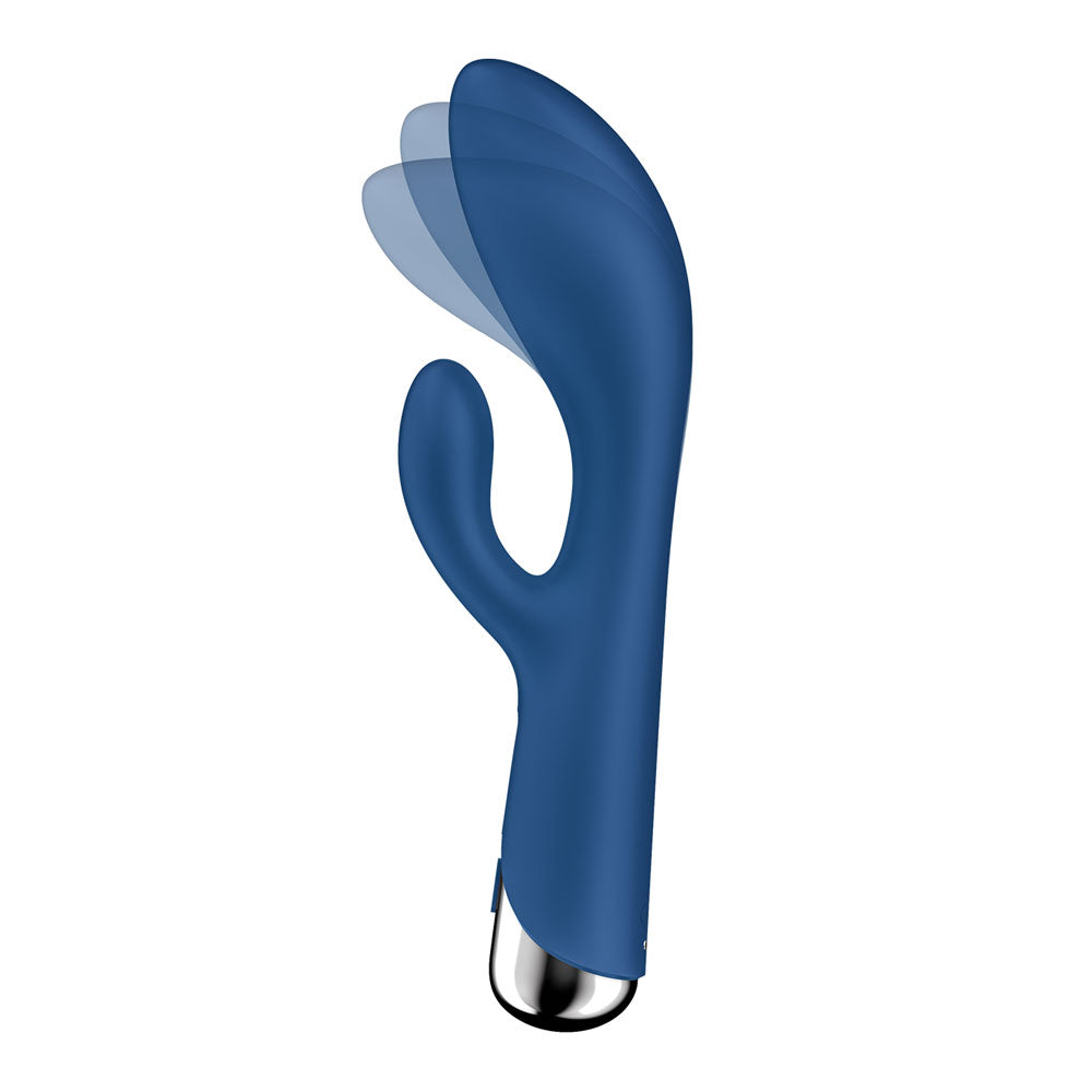 Satisfyer Spinning Rabbit 1 Blue Blue 20 Cm Usb Rechargeable Rotating Rabbit Vibrator