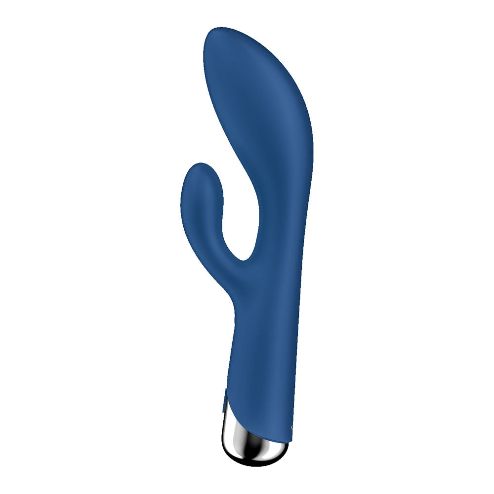 Satisfyer Spinning Rabbit 1 Blue Blue 20 Cm Usb Rechargeable Rotating Rabbit Vibrator