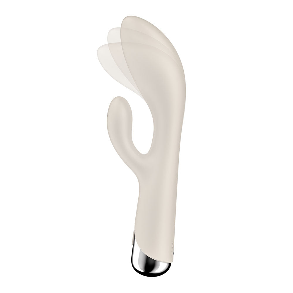 Satisfyer Spinning Rabbit 1 Beige Beige 20 Cm Usb Rechargeable Rotating Rabbit Vibrator