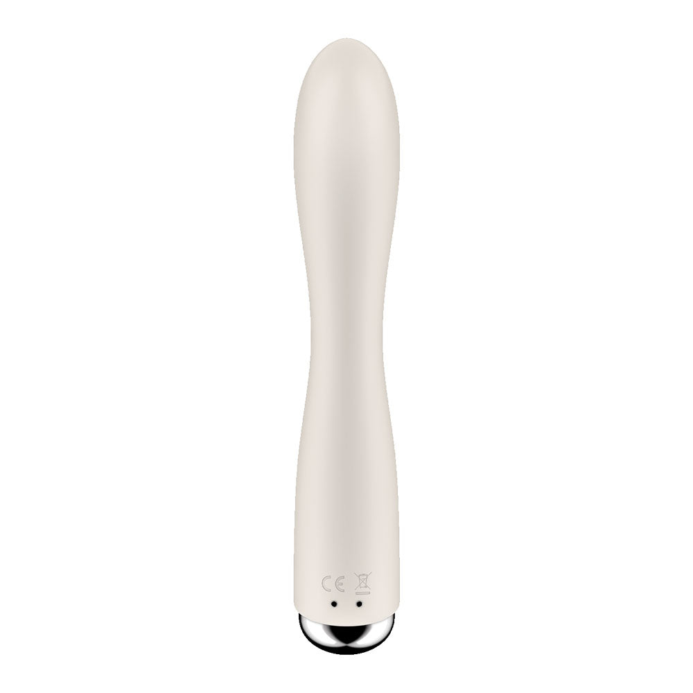 Satisfyer Spinning Rabbit 1 Beige Beige 20 Cm Usb Rechargeable Rotating Rabbit Vibrator