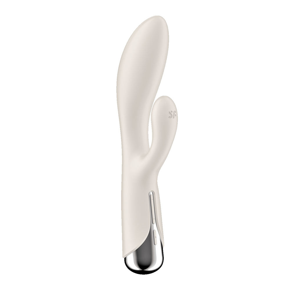 Satisfyer Spinning Rabbit 1 Beige Beige 20 Cm Usb Rechargeable Rotating Rabbit Vibrator