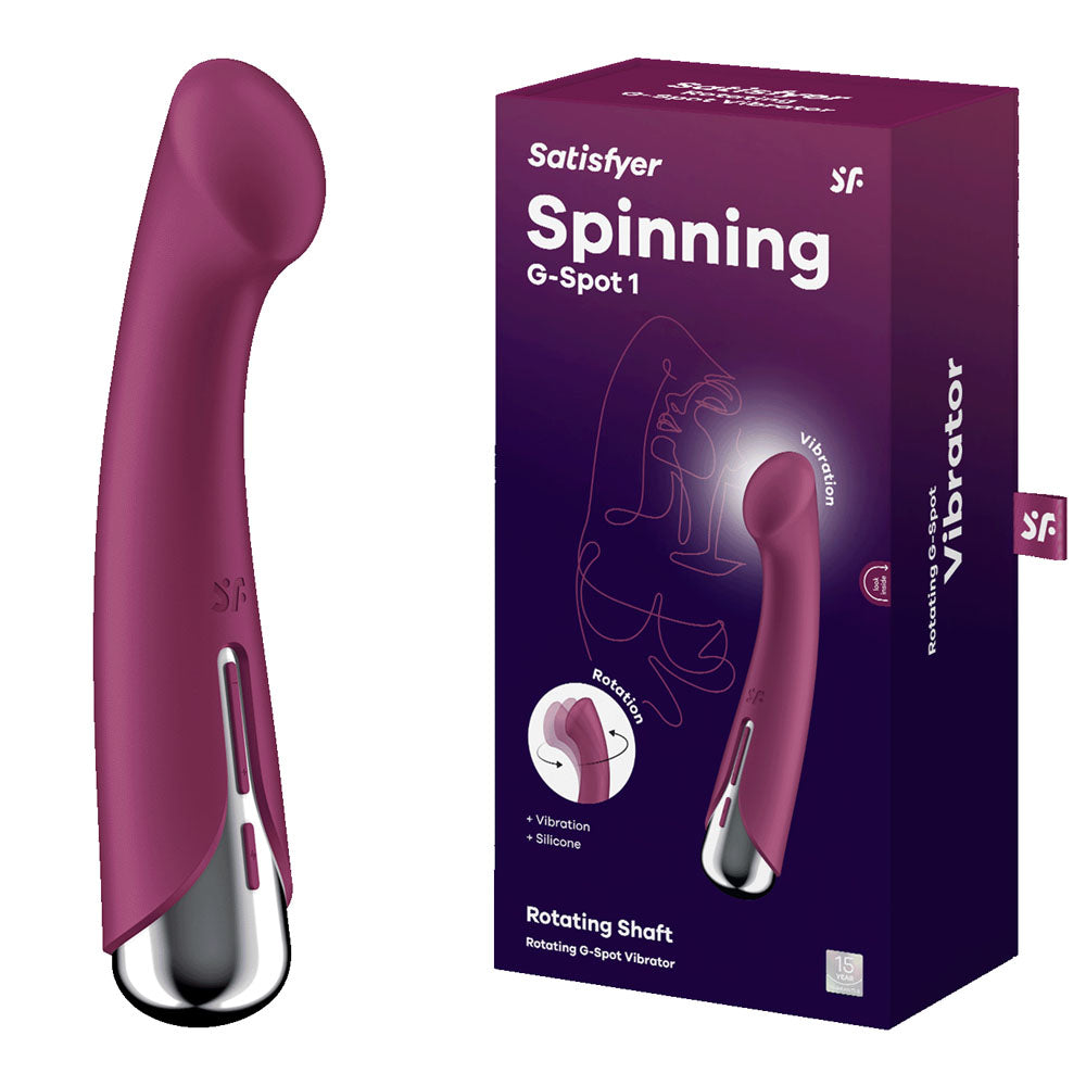Satisfyer Spinning G Spot 1 Red Red 16.5 Cm Usb Rechargeable Rotating Vibrator