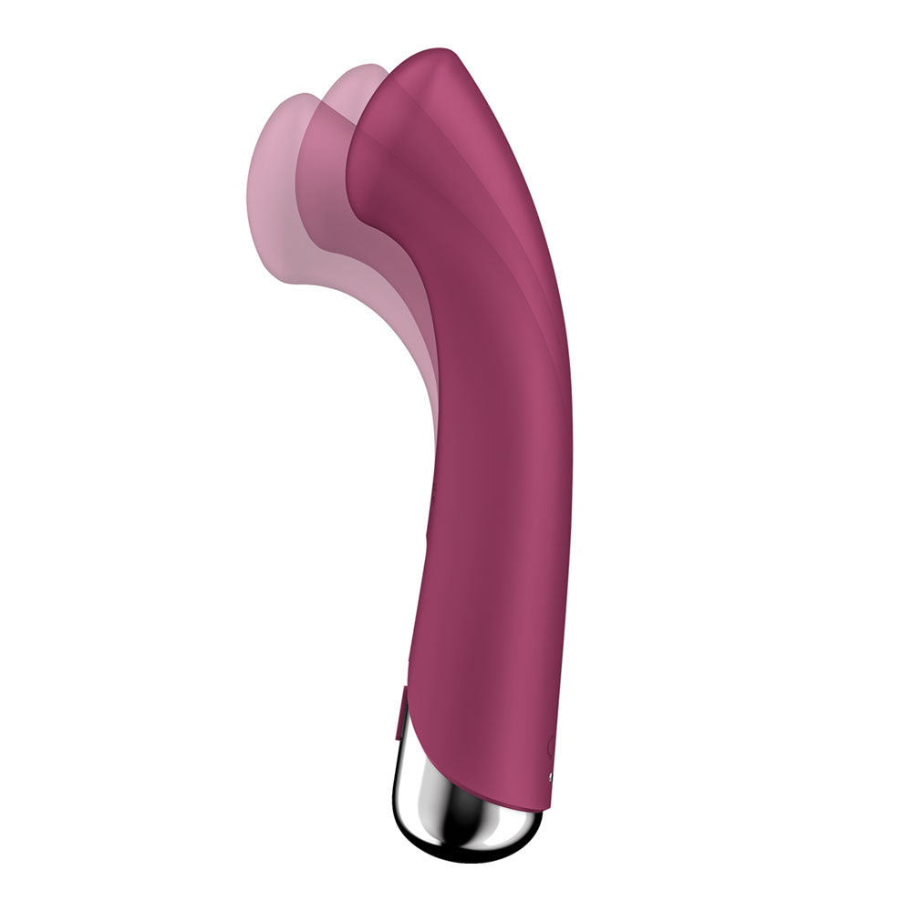 Satisfyer Spinning G Spot 1 Red Red 16.5 Cm Usb Rechargeable Rotating Vibrator