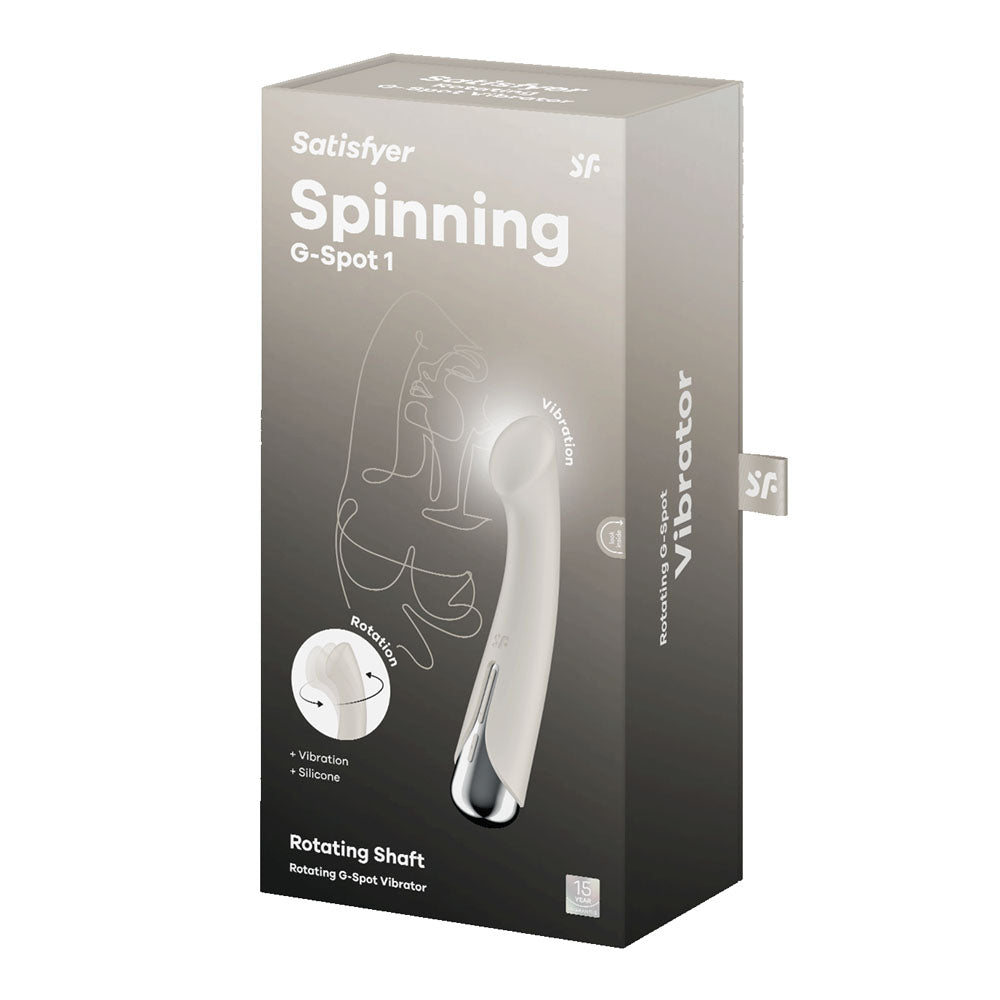 Satisfyer Spinning G Spot 1 Beige Beige 16.5 Cm Usb Rechargeable Rotating Vibrator