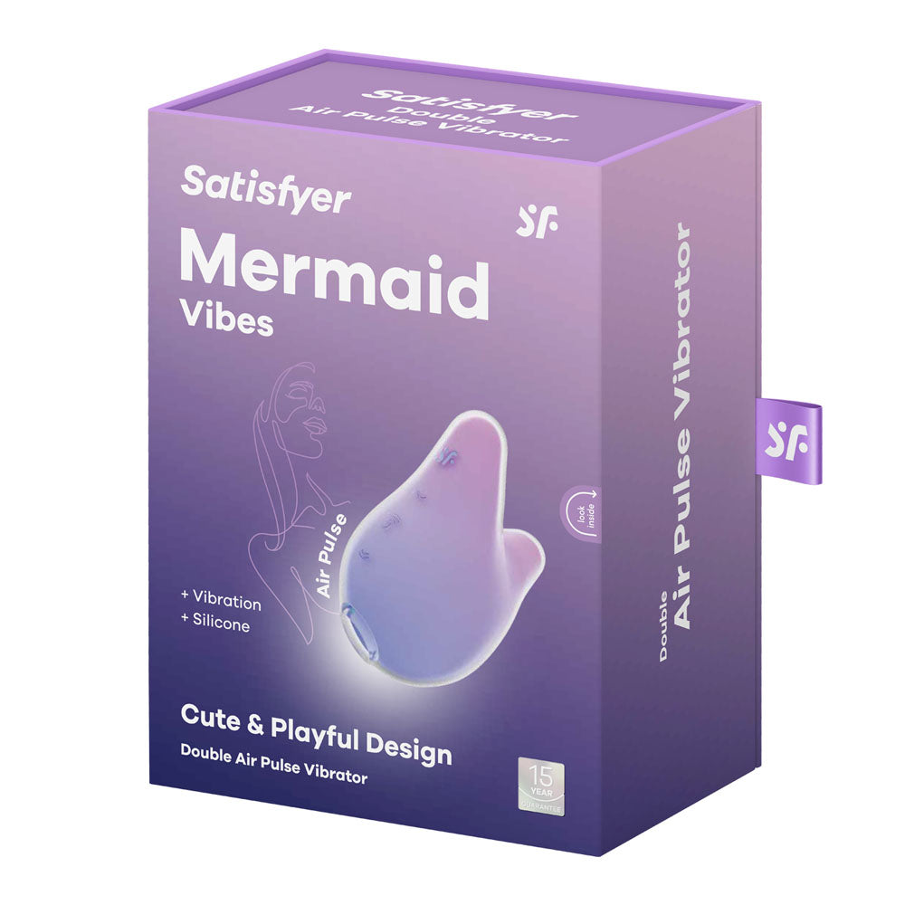 Satisfyer Mermaid Vibes Violet/Pink Violet/Pink Usb Rechargeable Air Pulse Stimulator