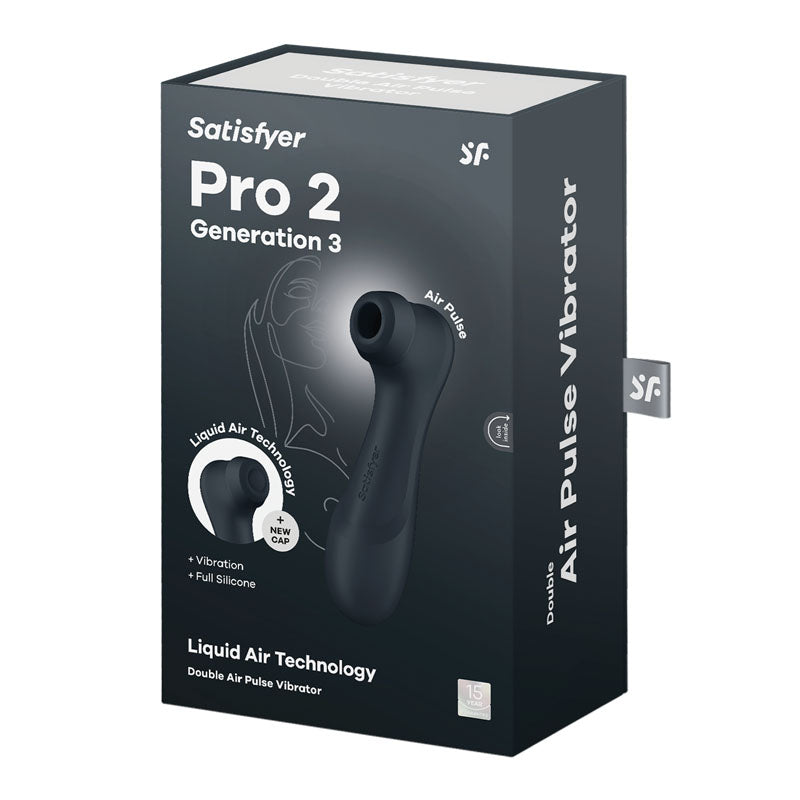 Satisfyer Pro 2 Generation 3 Dark Grey Dark Grey Touch Free Usb Rechargeable Clitoral Stimulator