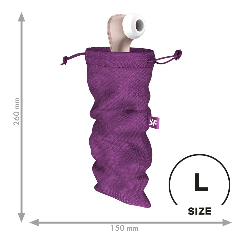 Satisfyer Treasure Bag Large Violet Violet Large Toy Storage Bag