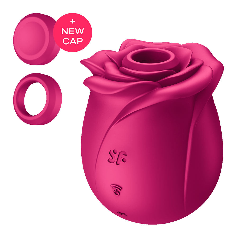 Satisfyer Pro 2 Classic Blossom Red Usb Rechargeable Air Pulse Rose Stimulator