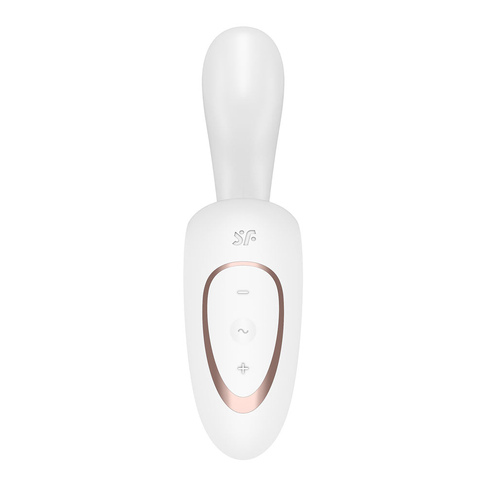 Satisfyer G For Goddess 1 White White Usb Rechargeable Vibrator With Clit Stim
