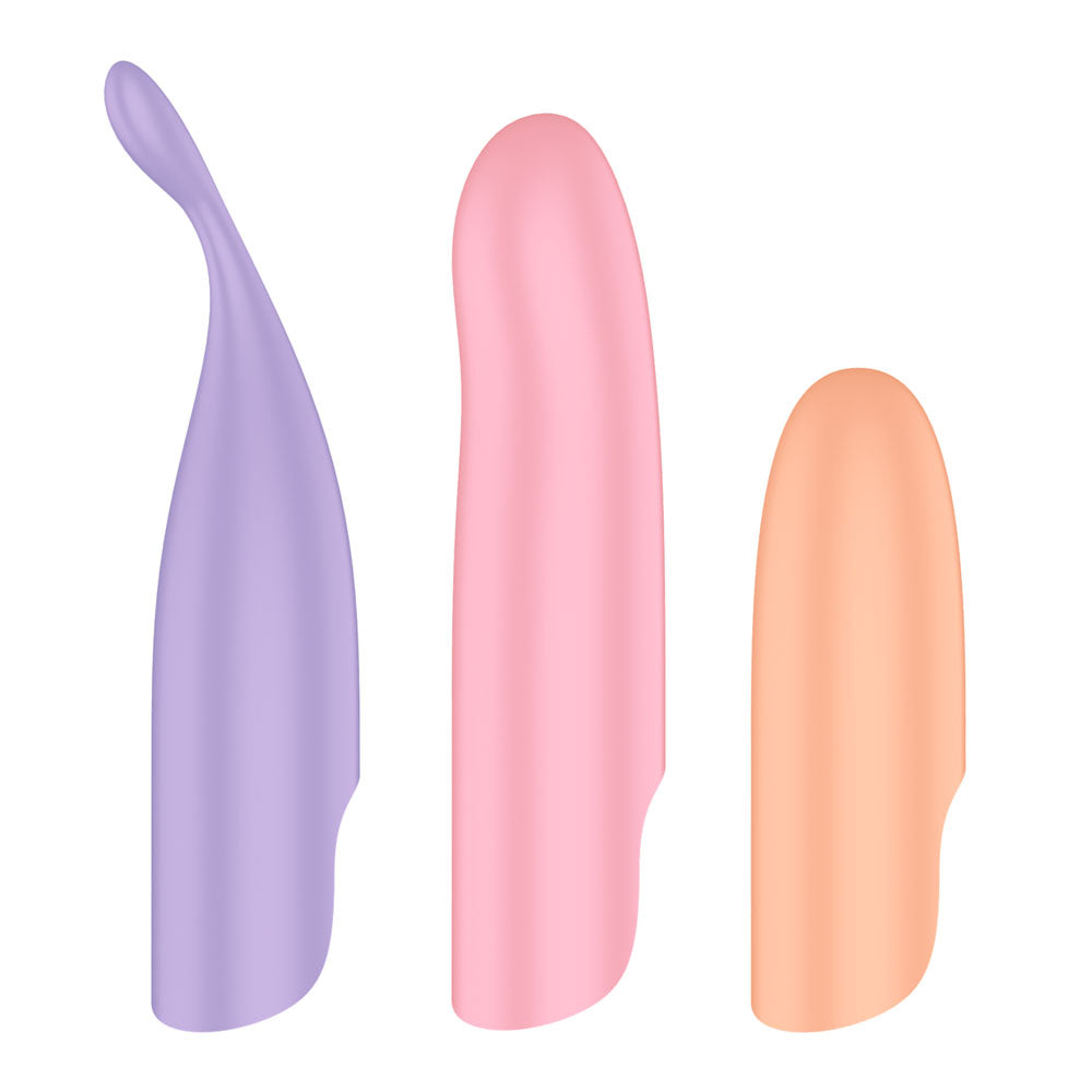 Satisfyer Playful Four Usb Rechargeable Vibrator With 4 Interchangeable