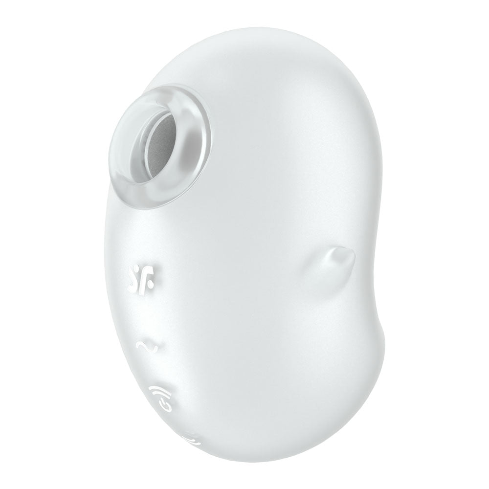 Satisfyer Cutie Ghost White White Usb Rechargeable Air Pulse Stimulator