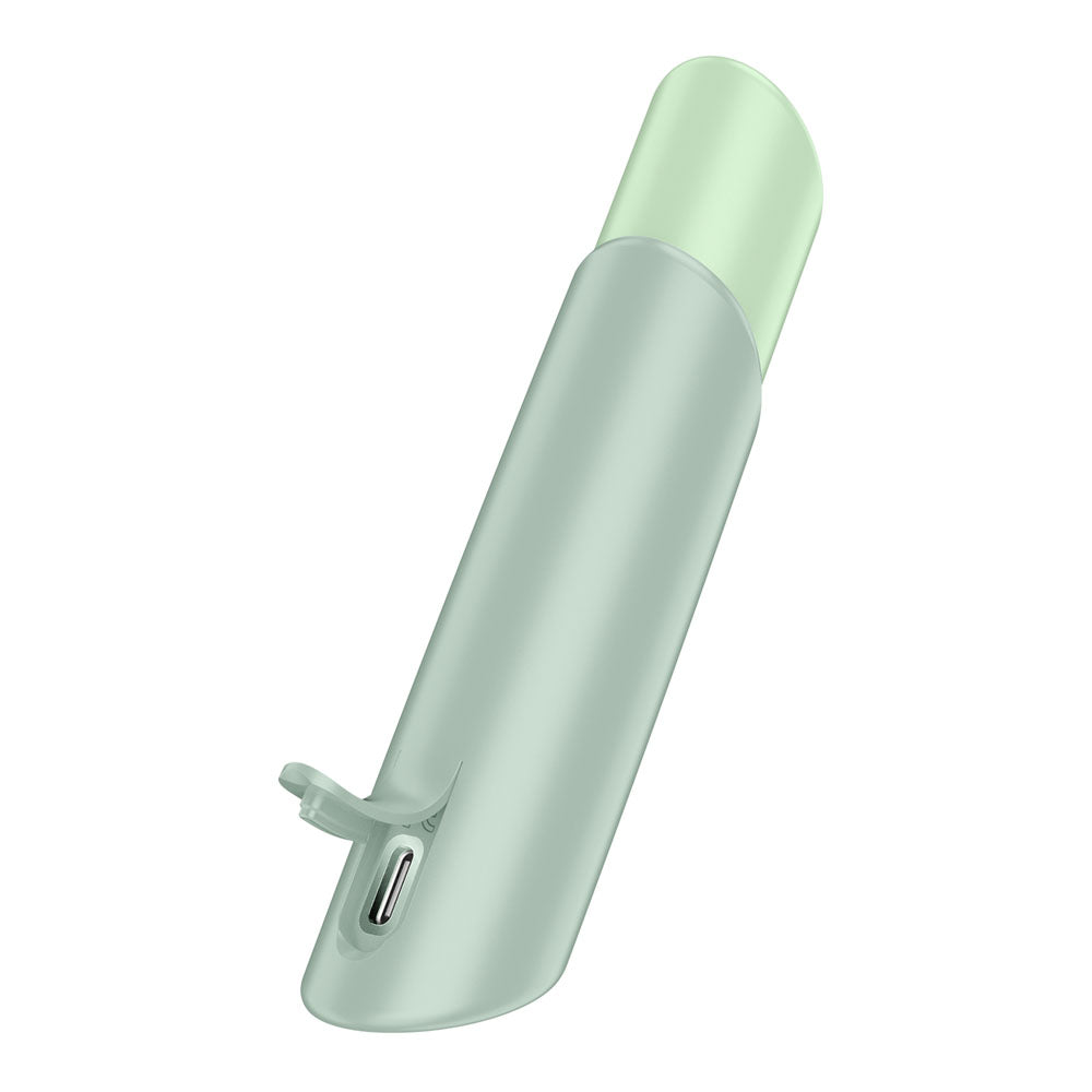 Satisfyer Naughty Kiss Mint Green Usb Rechargeable Air Pulse Stimulator