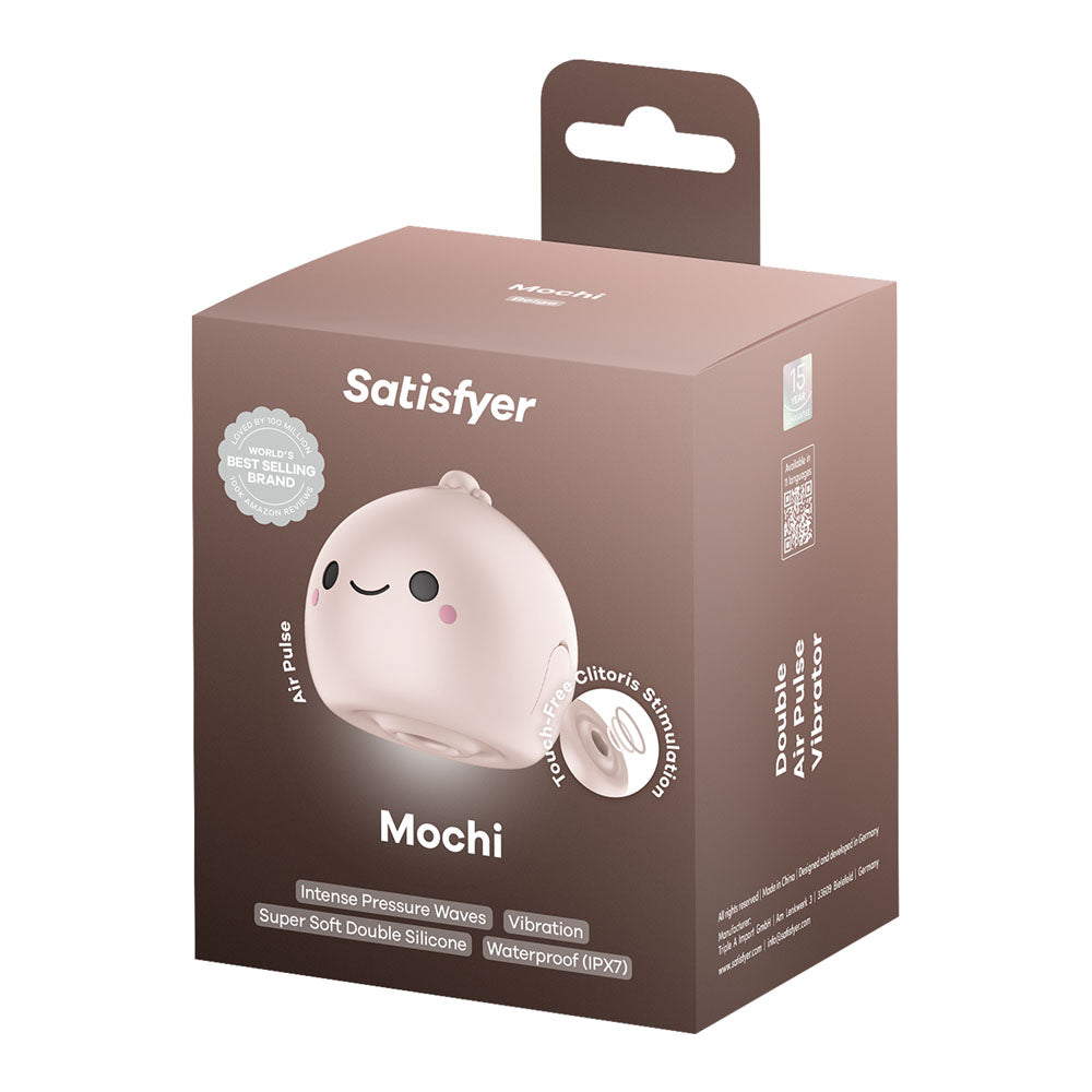 Satisfyer Mochi Beige Beige Usb Rechargeable Air Pulse Stimulator
