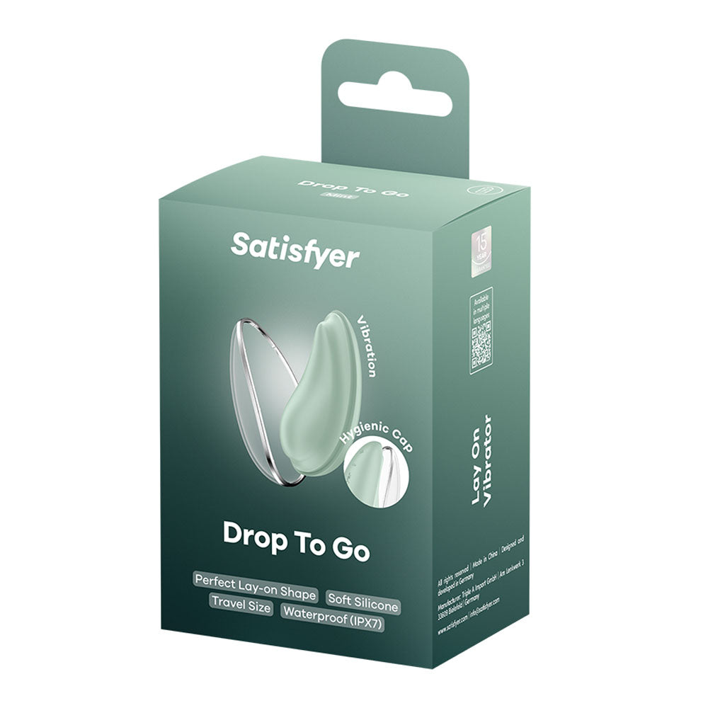 Satisfyer Drop To Go Mint Mint Green Usb Rechargeable Clitoral Stimulator