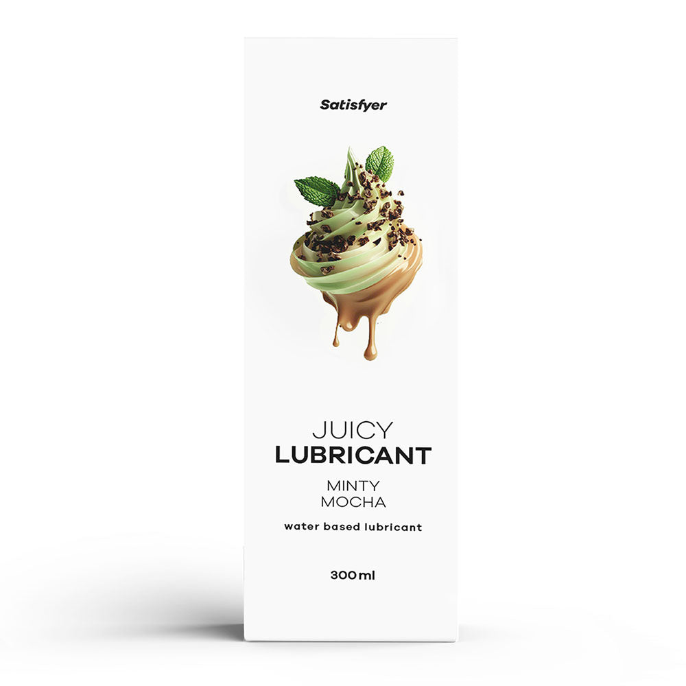 Satisfyer Juicy Lubricant 300 Ml Minty Mocha Mint & Coffee Scented Water Based Lubricant 300 Ml Bottle