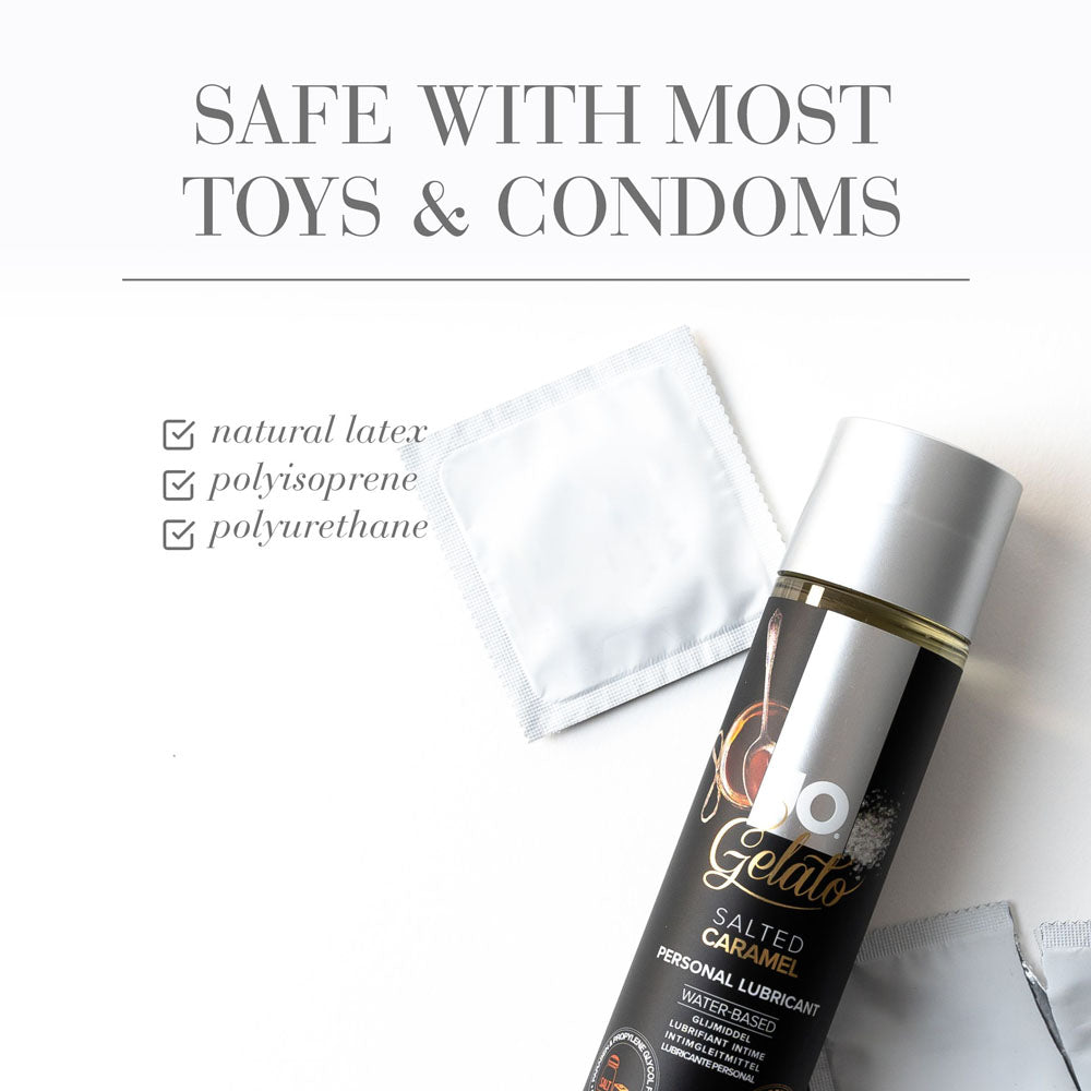 Jo Gelato Salted Caramel Lube 30 M L Salted Caramel Flavoured Water Based Lubricant 30 Ml Bottle