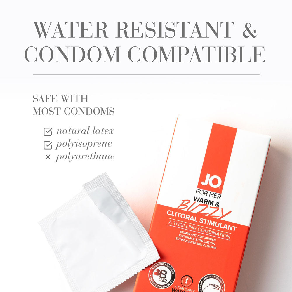 Jo Warm & Buzzy Clitoral Stimulant 10 M L Warming Clitoral Stimulation Gel 10 Ml Tube