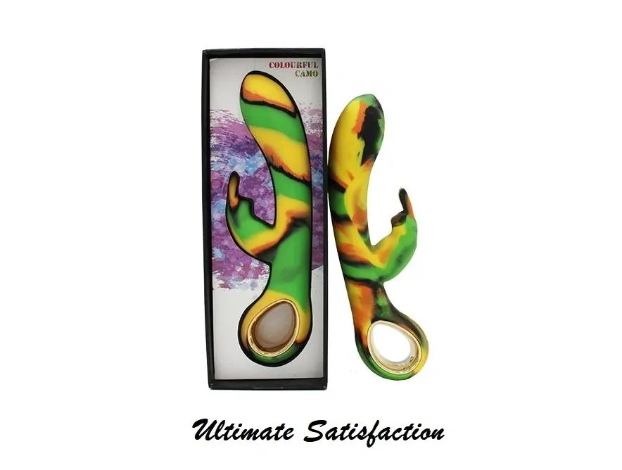 COLOURFUL CAMO DINI VIBRATOR BLUE