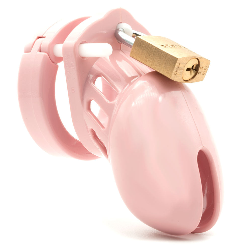 Cb 6000 S Chastity Cock Cage Kit Pink Pink 2.5 Inch Cock Cage Kit