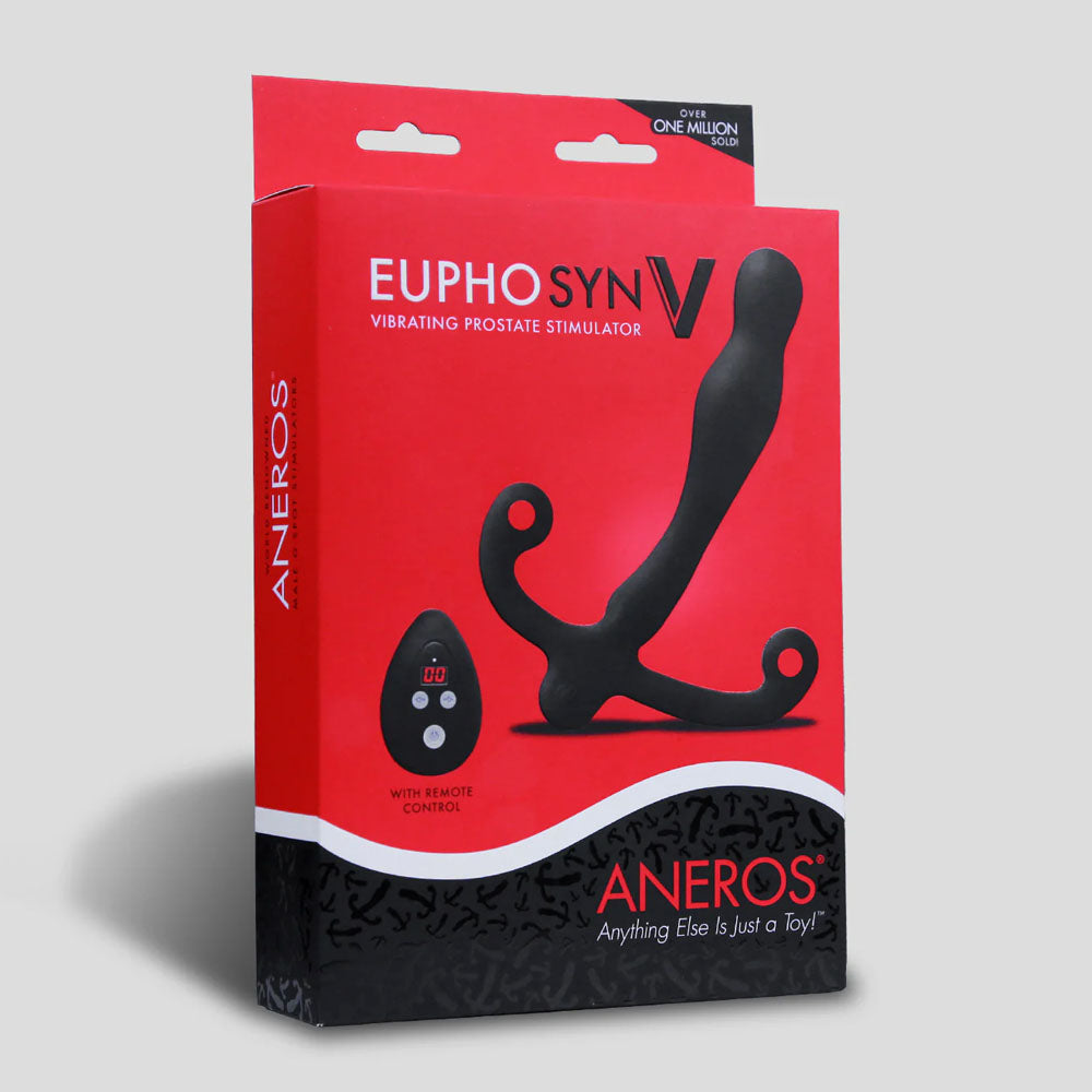 Aneros Eupho Syn V Black Usb Rechargeable Vibrating Prostate Massager With Remote