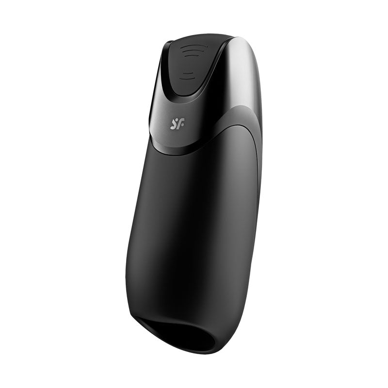 Satisfyer Men Vibration+ Black Usb Rechargeable Masturbator With App Control