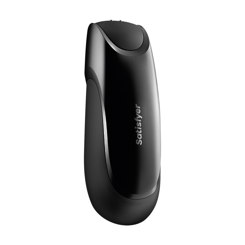 Satisfyer Men Vibration+ Black Usb Rechargeable Masturbator With App Control