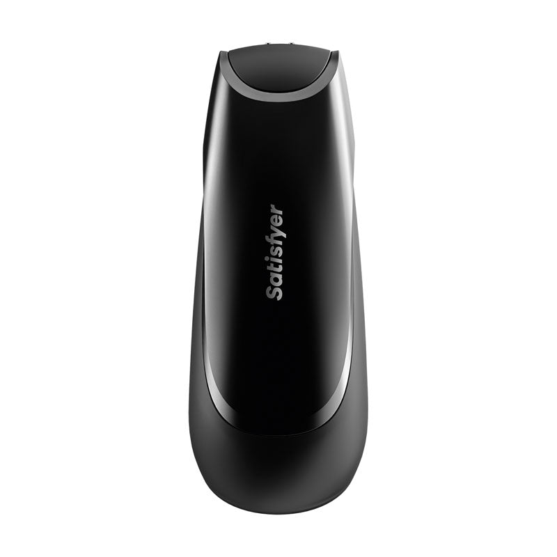 Satisfyer Men Vibration+ Black Usb Rechargeable Masturbator With App Control