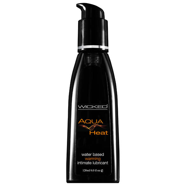Wicked Aqua Heat Warming Water Based Lubricant 120 Ml (4 Oz) Bottle