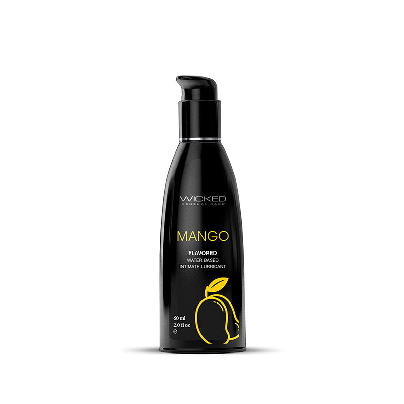 Wicked Aqua Mango Mango Flavoured Water Based Lubricant 60 Ml (2 Oz) Bottle