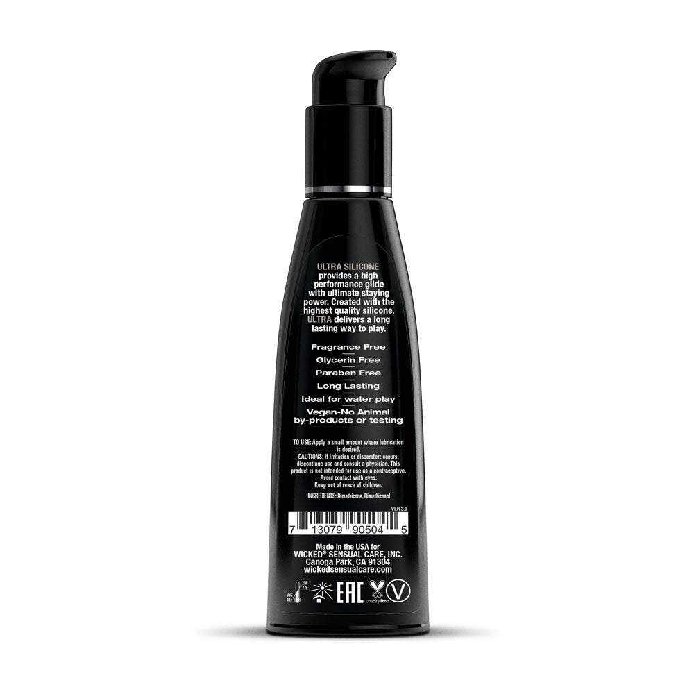 Wicked Ultra Silicone Lubricant 120 Ml (4 Oz) Bottle