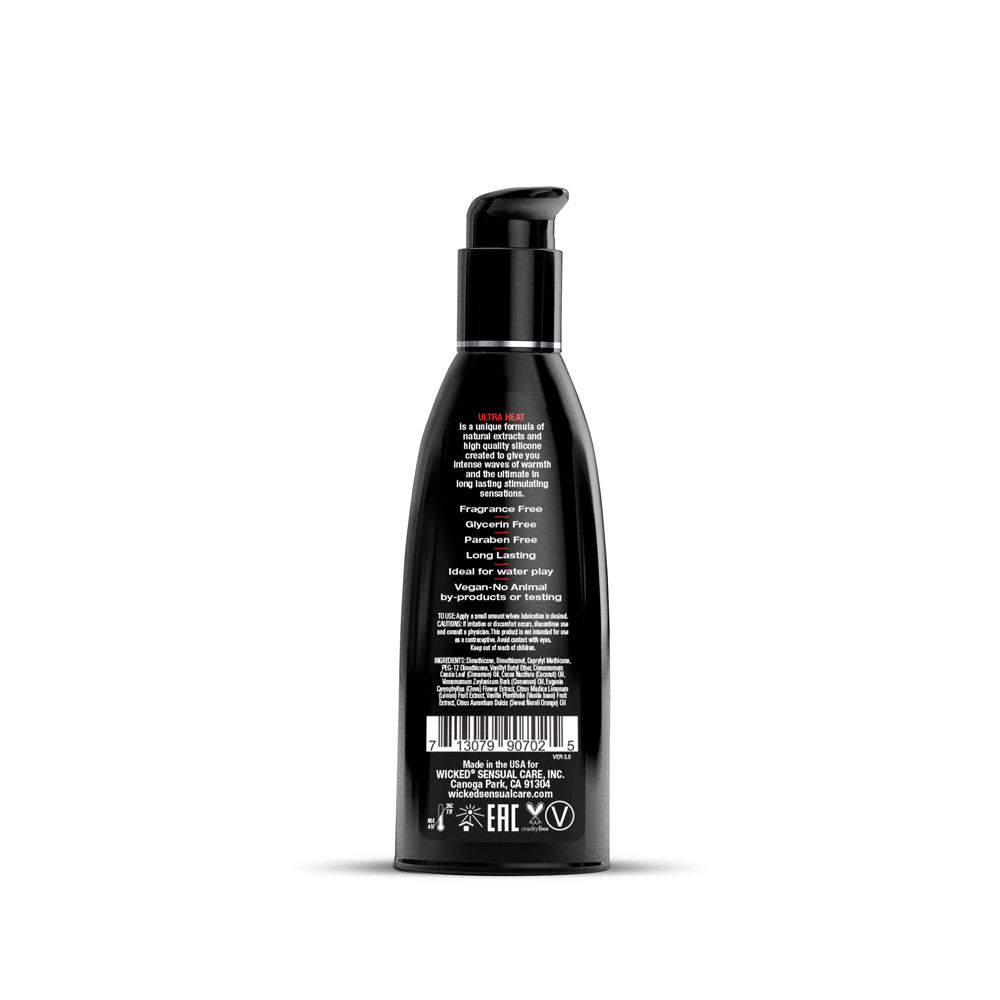 Wicked Ultra Heat Warming Silicone Lubricant 60 Ml (2 Oz) Bottle