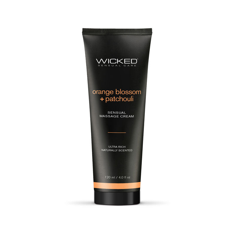 Wicked Orange Blossom + Patchouli Sensual Massage Cream Scented Massage Cream 120 Ml Tube