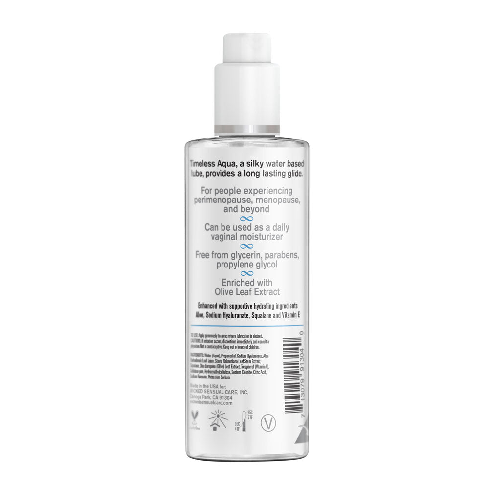 Wicked Simply Timeless Aqua Water Based Lubricant 120 Ml (4 Oz) Bottle