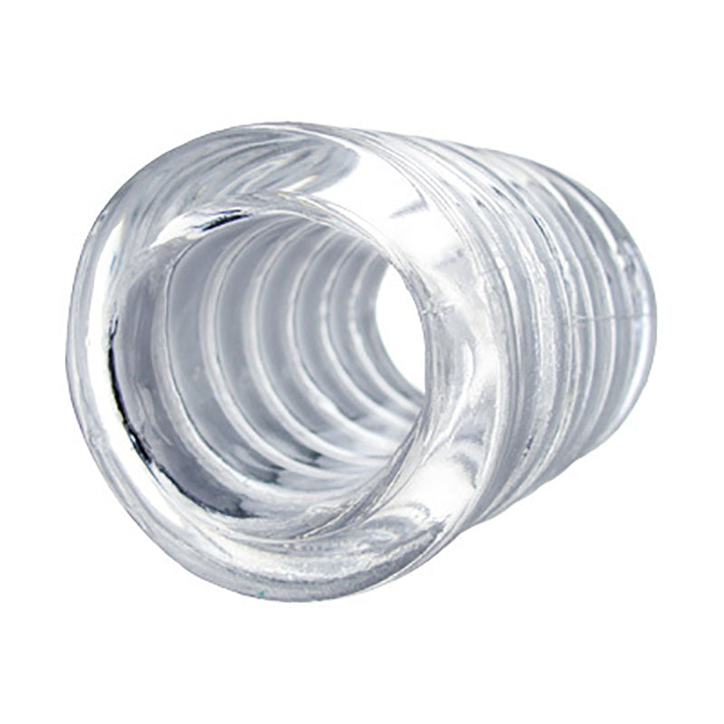 Trinity Spiral Ball Stretcher Clear Ball Stretcher Ring