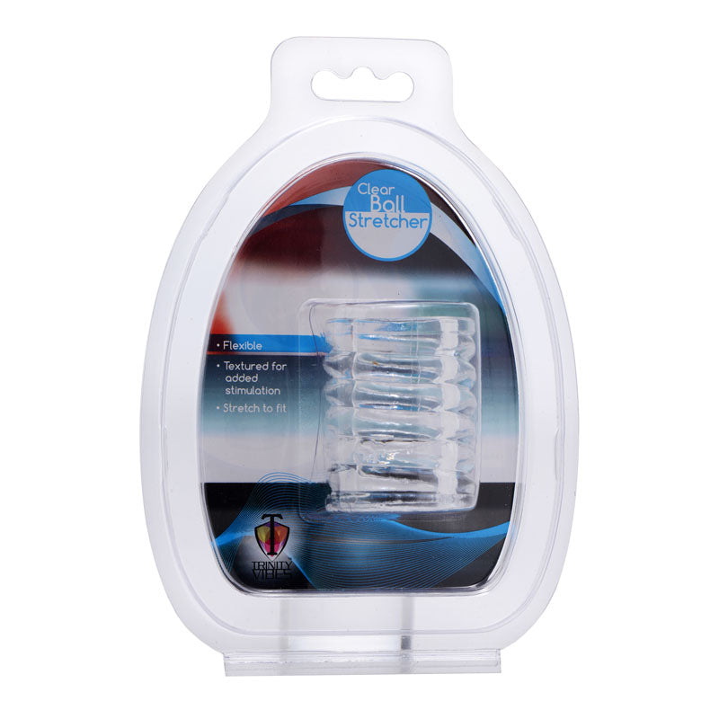 Trinity Spiral Ball Stretcher Clear Ball Stretcher Ring