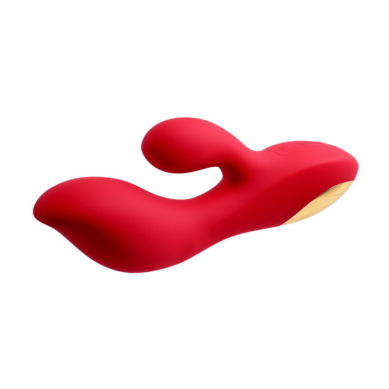 Adam & Eve Eve's Big And Curvy G Red 19.8 Cm Usb Rechargeable Rabbit Vibrator