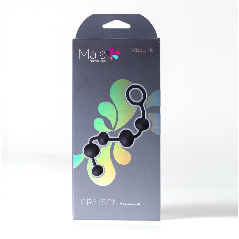 Maia Grayson Black 16.5 Cm Anal Beads