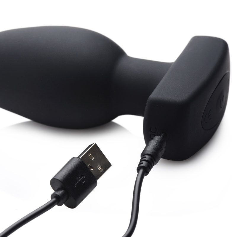Ass Thumpers The Taper Black 13 Cm Usb Rechargeable Vibrating Butt Plug With Wireless Remote