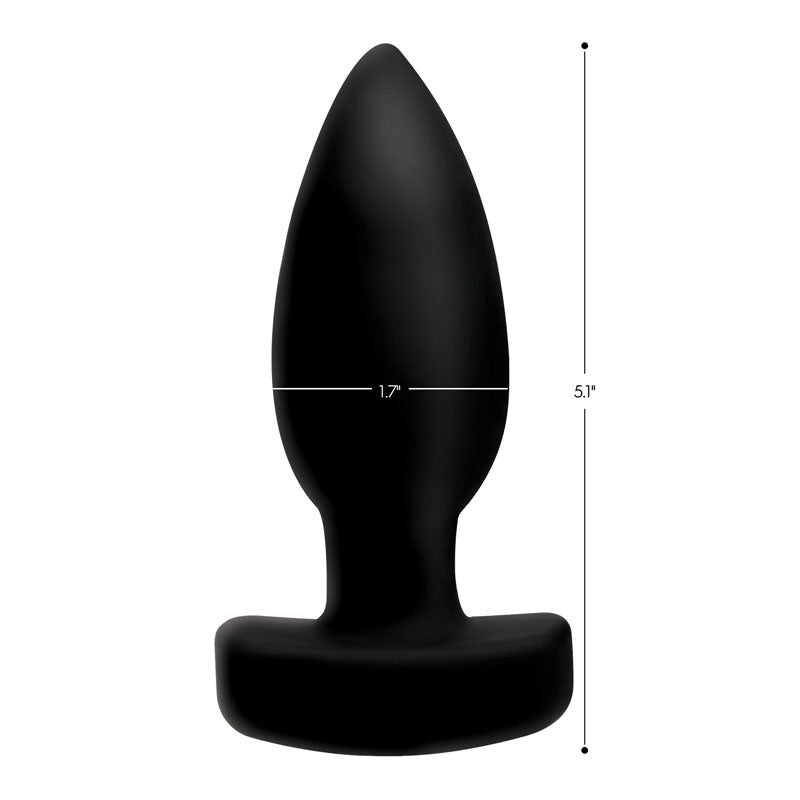 Ass Thumpers The Taper Black 13 Cm Usb Rechargeable Vibrating Butt Plug With Wireless Remote