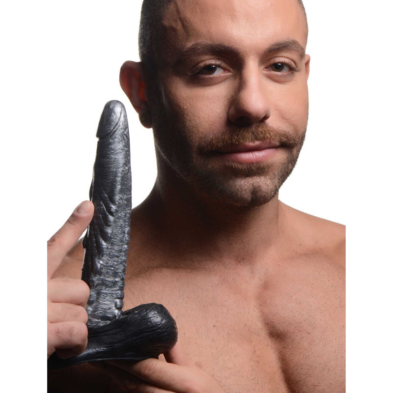 Creature Cocks The Gargoyle Rock Hard Silicone Dildo Silver 23.6 Cm Fantasy Dildo