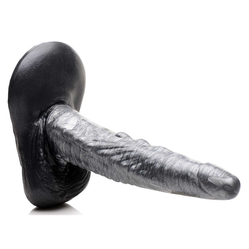 Creature Cocks The Gargoyle Rock Hard Silicone Dildo Silver 23.6 Cm Fantasy Dildo