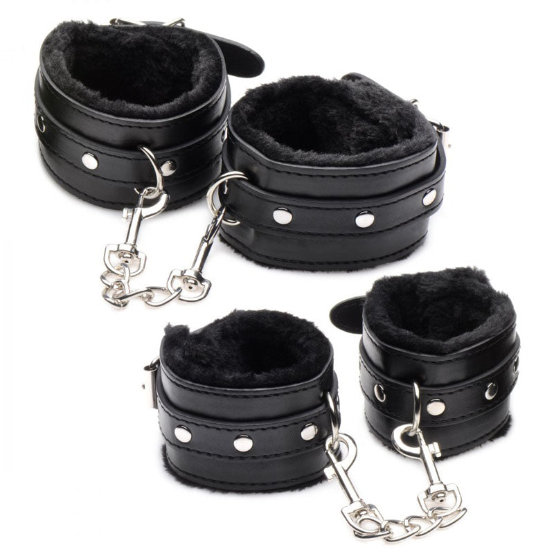 Master Series Hook Up 10 Piece Plush Bondage Set 10 Piece Set